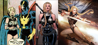 An assortment of Valkyries. (Marvel)